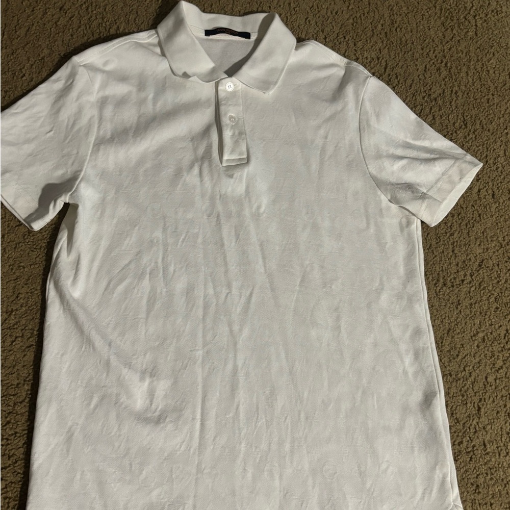 Louis Vuitton Men’s Monogram White Polo Shirt